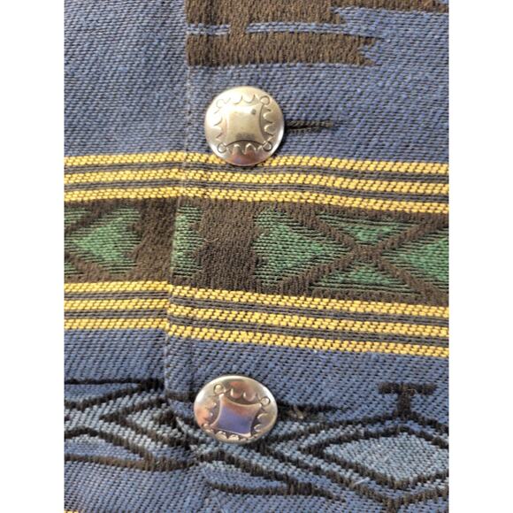 Vintage True Grit Southwestern Aztec Vest Adult Size 3 XS-Small USA Made Cotton - Picture 8 of 15